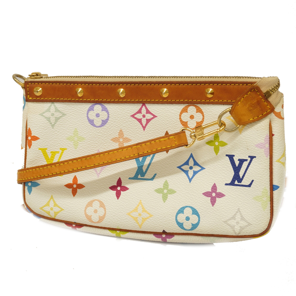 Louis Vuitton Monogram Multicolor Pochette Accessoir Shoulder Bag White